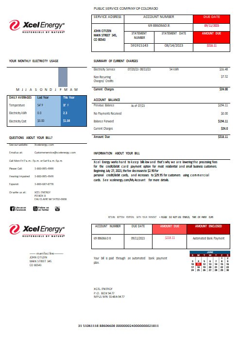  Minol USA business utility bill 